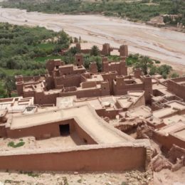 red Moroccan building