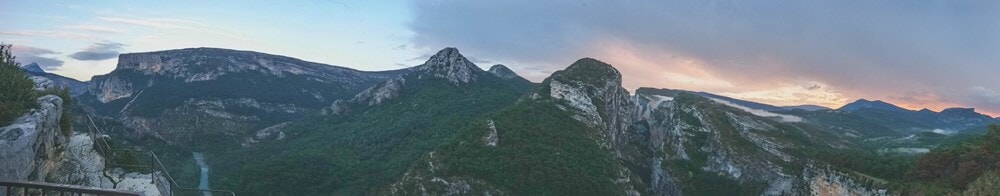 Sunset at Entrance of Verdon Gorge