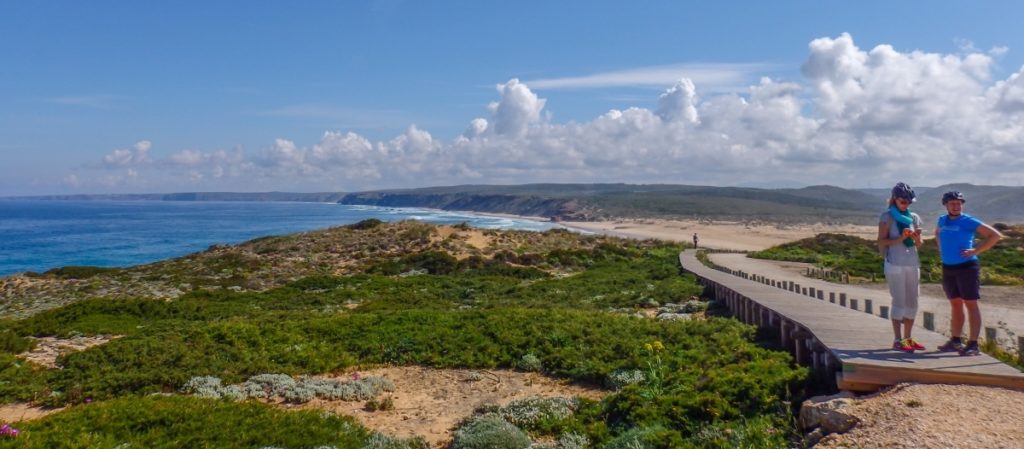 Couple of Girls walking rota vicentina