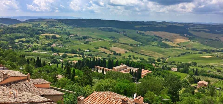 view over tuscany